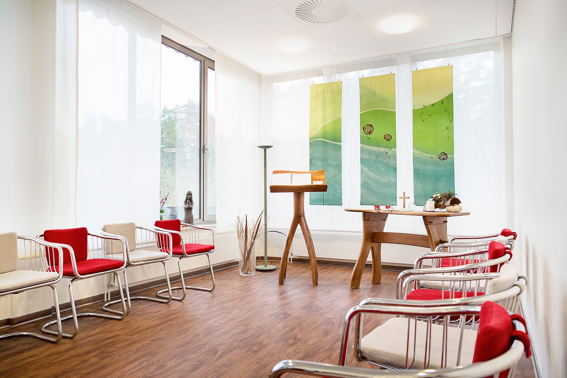 Dies ist der Raum der Besinnung im HGZ.