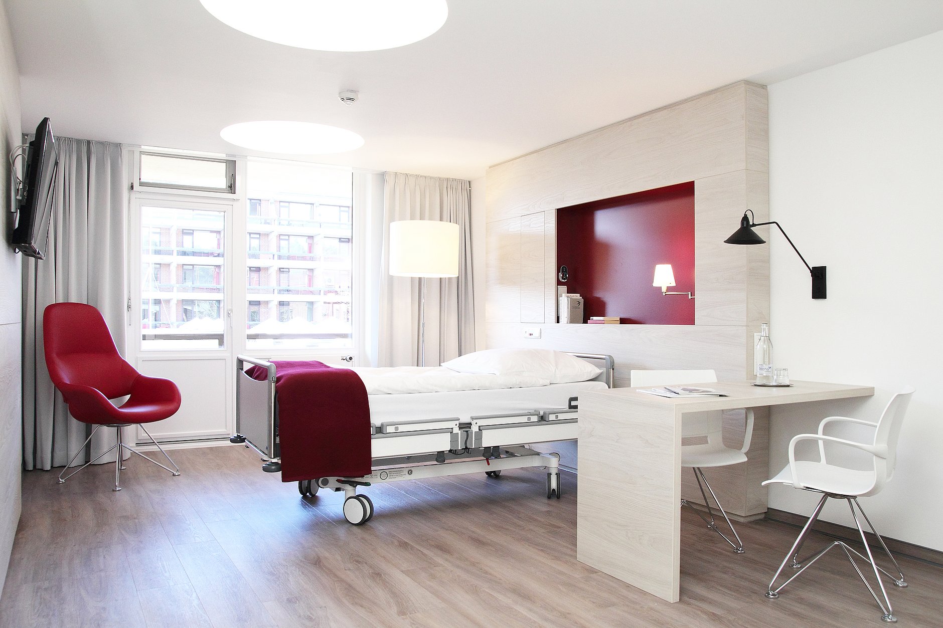 Dies zeigt die Suite auf der Privatstation im HGZ.