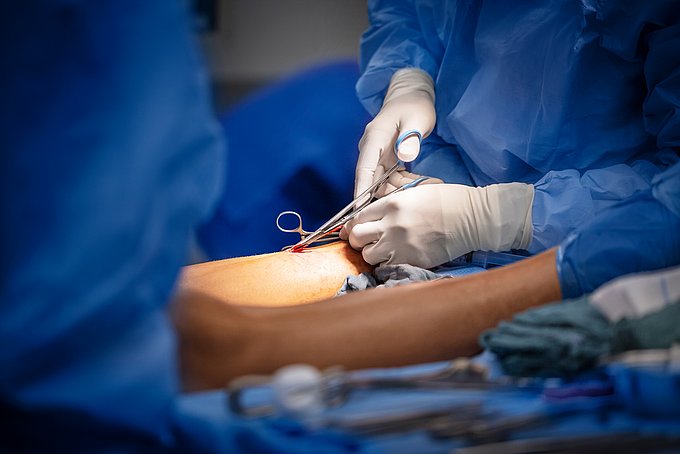 Dies zeigt eine Bypass-Operation.