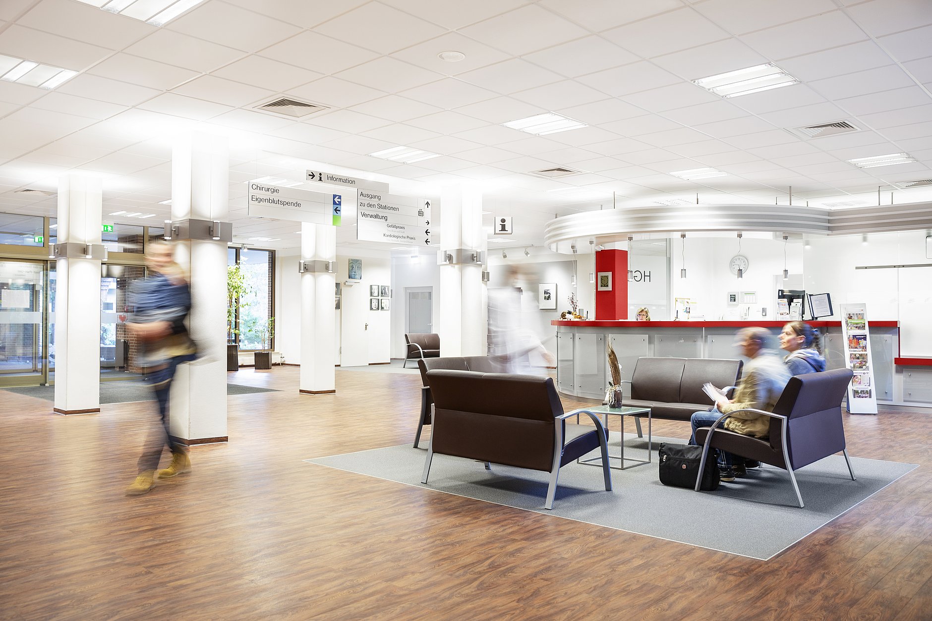 Dies ist die Eingangshalle des HGZ.