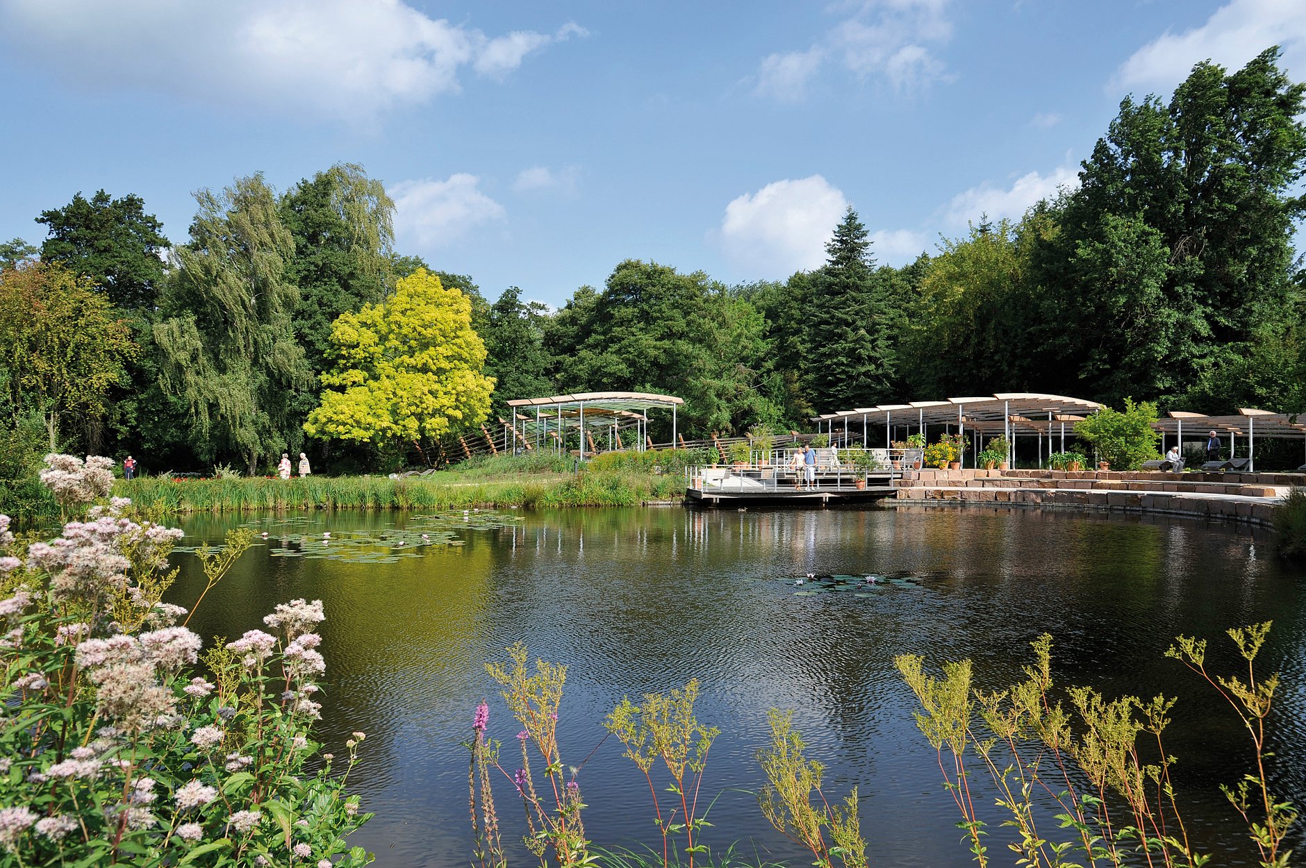 HGZ | Pergola am See im Kurpark Bad Bevensen Dies zeigt die Pergola am See im Kurpark Bad Bevensen.