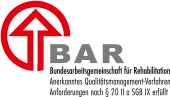Logo Bundesarbeitsgemeinschaft für Rehabilitation